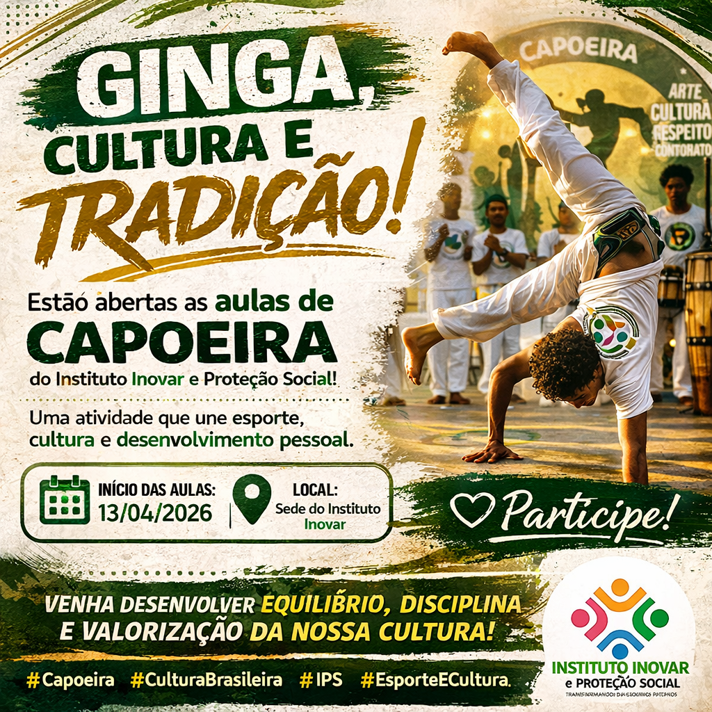 Instituto Inovar abre inscrições para aulas de capoeira em Poranga